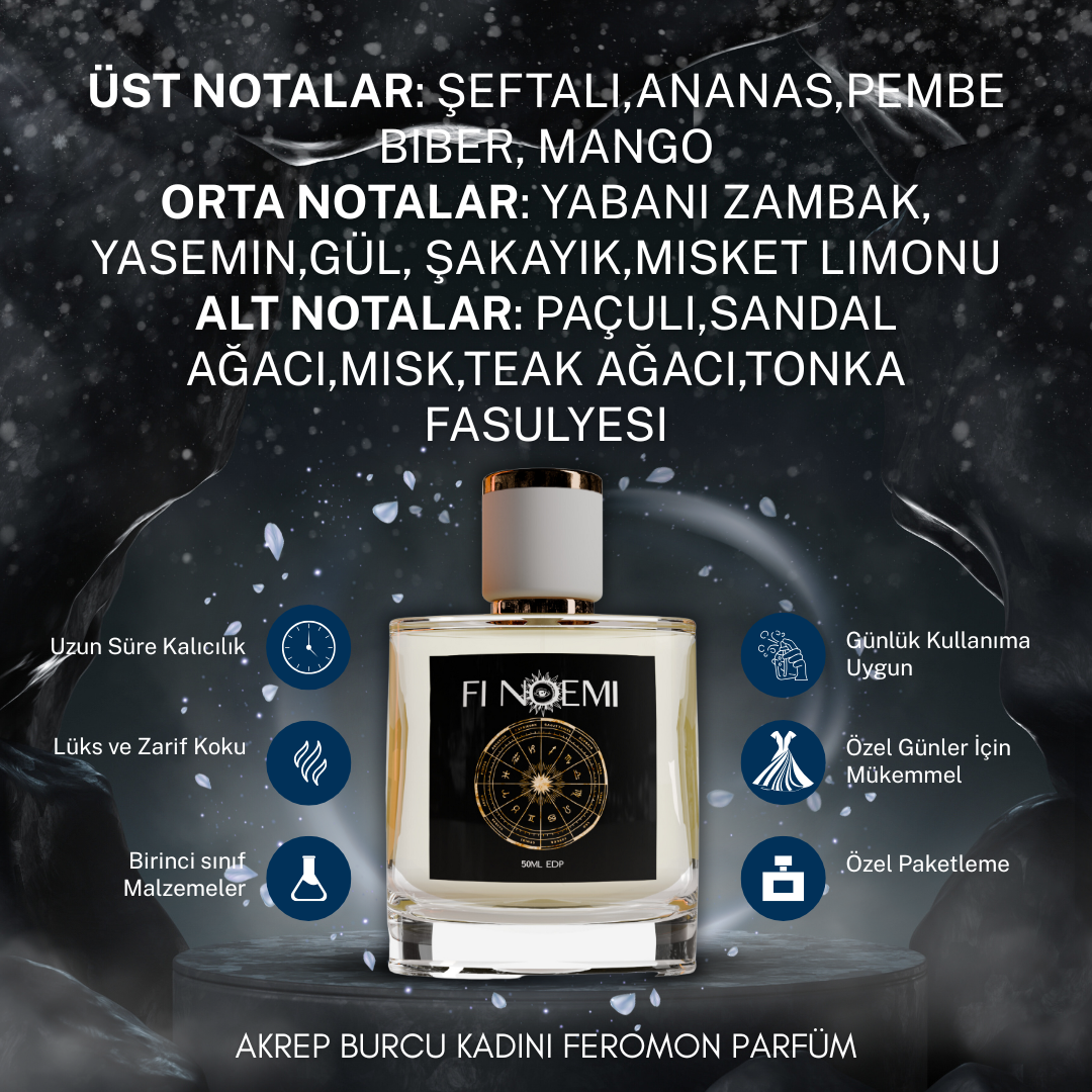 Fi Noemi Akrep Burcu Kadını Feromon Parfüm 50ML